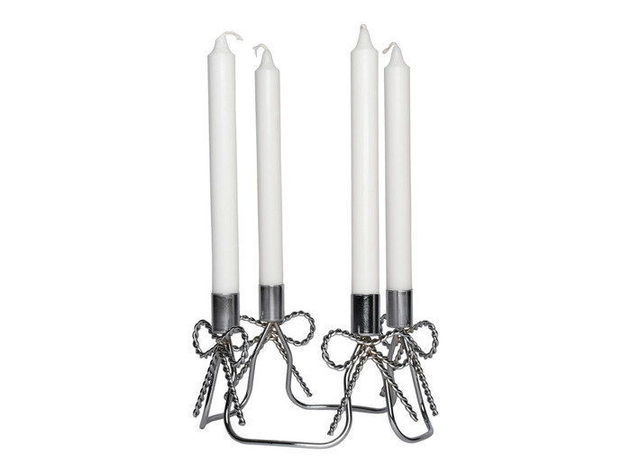 Ljusstake Rosett 4-armad Silver Form Living